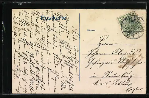 AK Trier, Partie am Balduinsbrunnen