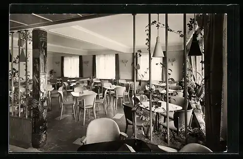 AK Nassau /Lahn, Konditorei u. Cafe Bressler, Innenansicht