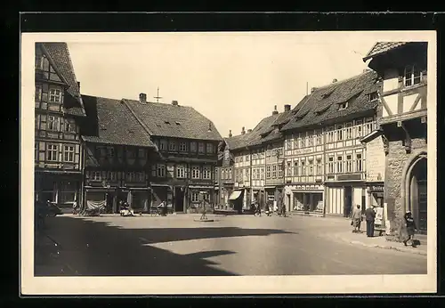 AK Bad Gandersheim, Blick auf den Marktplatz