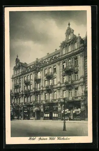 AK Wiesbaden, Hotel grüner Wald