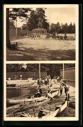 AK Buxheim, Blick in das Strandbad