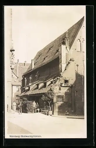 AK Nürnberg, Am Gasthaus Bratwurstglöcklein