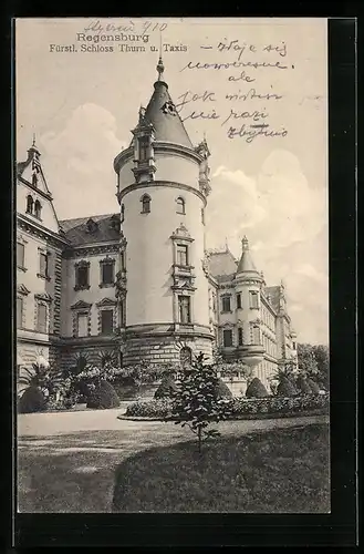 AK Regensburg, Fürstl. Schloss Thurn u. Taxis