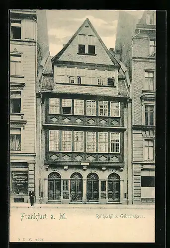 AK Frankfurt a. M., Rothschilds Geburtshaus