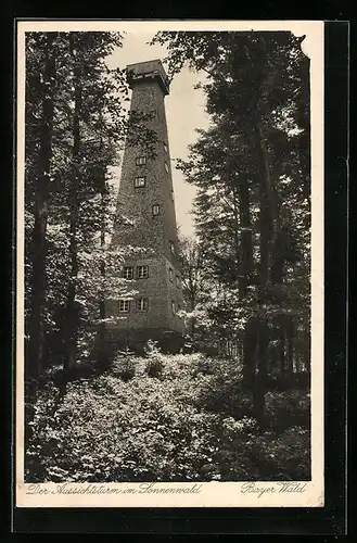 AK Langfurth / Freyung, Brotjackelriegel /Bayer. Wald, Aussichtsturm im Sonnenwald