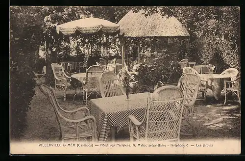 AK Villerville-s-Mer, Hôtel des Parisiens