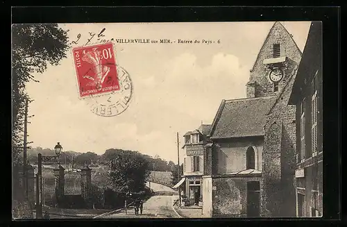 AK Villerville-sur-Mer, Entrée du Pays