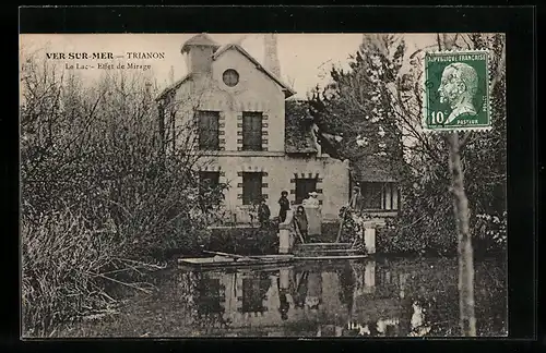 AK Ver-sur-Mer-Trianon, Le Lac, Effet de Mirage