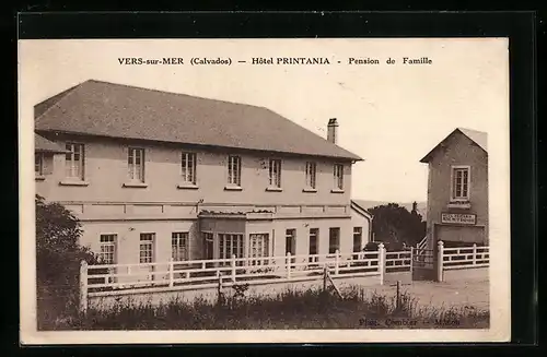 AK Vers-sur-Mer, Hôtel Printania, Pension de Famille