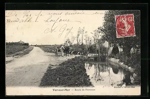 AK Ver-sur-Mer, Route de Provence