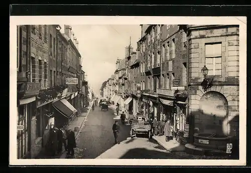 AK Vire, Rue du Calvados mit Pharmacie