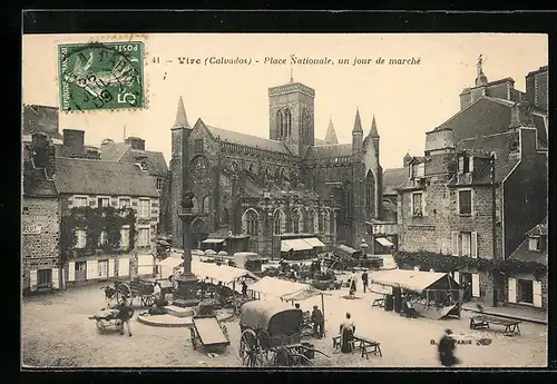 AK Vire, Place Nationale un jour de marché