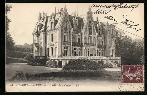 AK Villers-sur-Mer, La Villa San Carlo