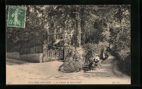 AK Villers-sur-Mer, Le Chemin de Saint-Vaast