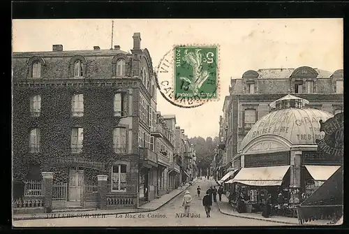 AK Villers-sur-Mer, La Rue du Casino