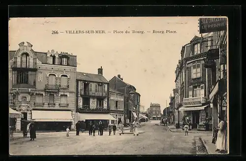 AK Villers-sur-Mer, Place du Bourg