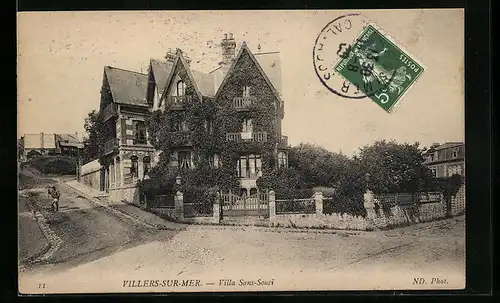 AK Villers-sur-Mer, Villa Sans-Souci