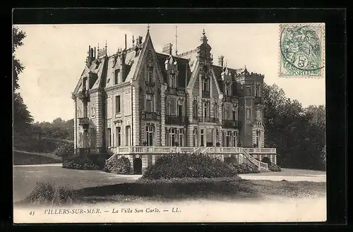 AK Villers-sur-Mer, La Villa San Carlo