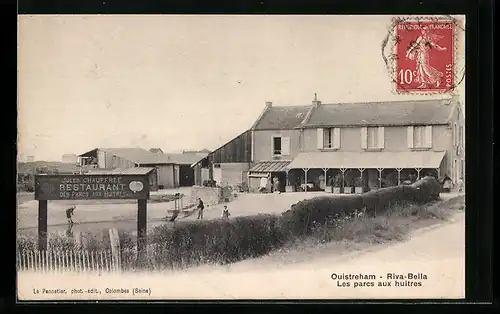 AK Ouistreham-Riva-Bella, Les parcs aux huitres