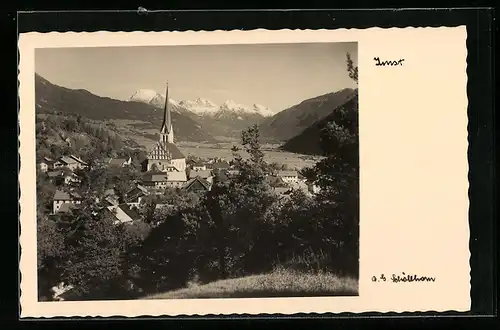 AK Imst, Ortsansicht mit Kirche