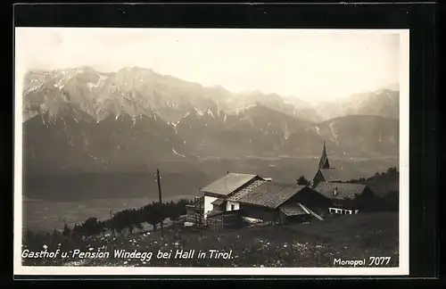 AK Windegg b. Hall, Gasthof u. Pension Windegg