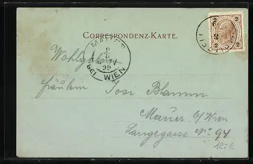 AK Mariazell, Teilansicht mit Kirche