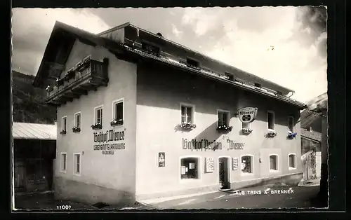 AK Trins /Brenner, Gasthof Wiener J. Nagele