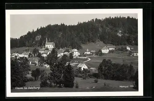 AK Ebenau bei Salzburg, Gesamtansicht aus der Vogelschau