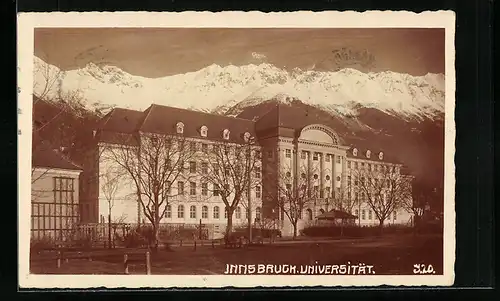 AK Innsbruck, Universität mit Bergpanorama