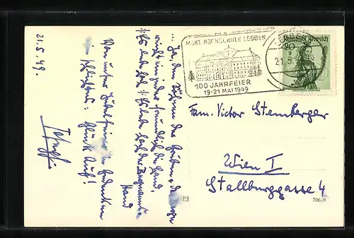 AK Leoben, Mont. Hochschule mit Strasse