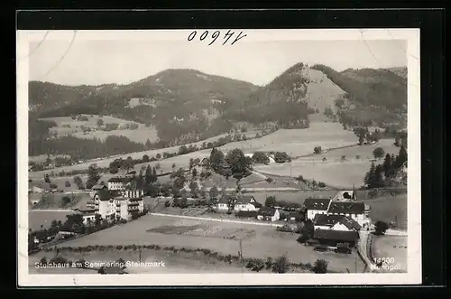 AK Steinhaus am Semmering, Gesamtansicht aus der Vogelschau