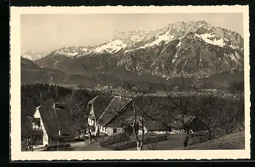 AK St. Jakob am Thurn, Gut Hochgols mit Untersberg