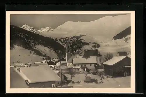 AK Serfaus, Ortsansicht mit Kirche