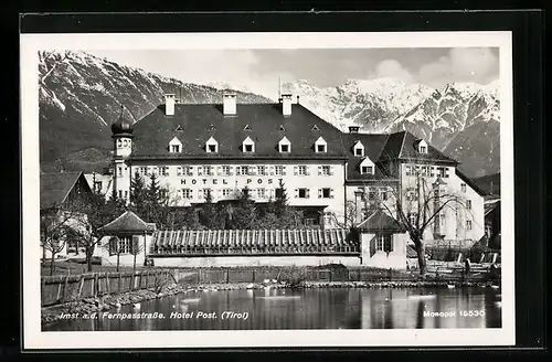 AK Imst a. d. Fernpassstrasse, Hotel Post