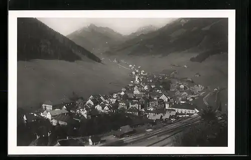 AK Vordernberg, Ortsansicht aus der Vogelschau