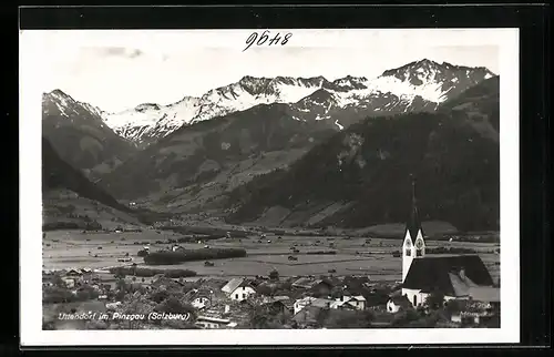 AK Uttendorf i. Pinzgau, Ortsansicht aus der Vogelschau