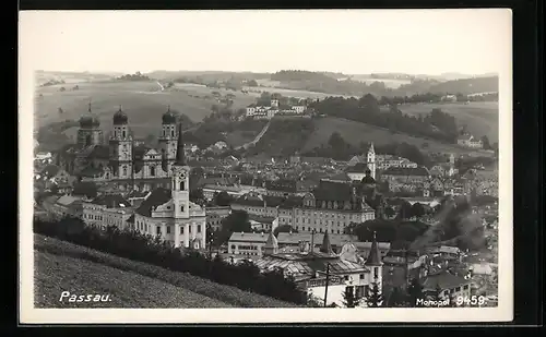 AK Passau, Ortsansicht aus der Vogelschau