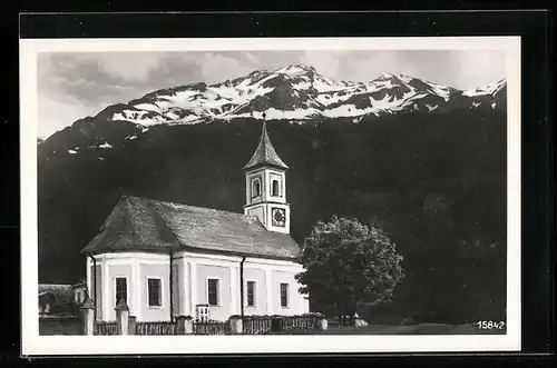 AK Bucheben im Rauristal, Kirche mit Mandelkopf