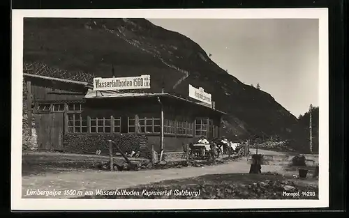 AK Limbergalpe, Wasserfallboden im Kaprunertal