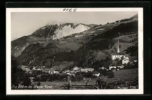 AK Ötz /Ötztal, Ortsansicht aus der Vogelschau