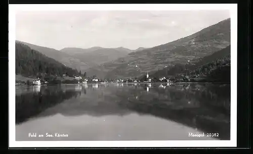 AK Feld am See, Ortsansicht mit Kirche