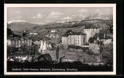 AK Feldkirch, Stella Matutina, Volkshalle, Schattenburg