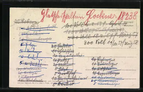 AK Gröbming, Ortsansicht mit Kirche und Alpenmassiv