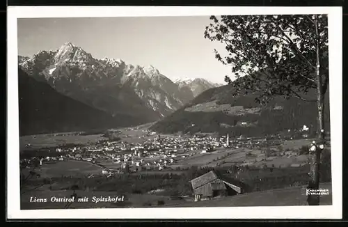 AK Lienz, Teilansicht mit Spitzkofel