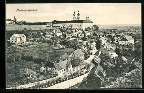AK Kremsmünster, Teilansicht mit Kloster