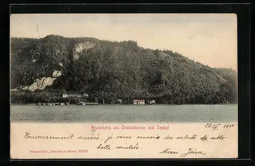 AK Annenheim am Ossiachersee, Uferpartie und Hotel Seehof