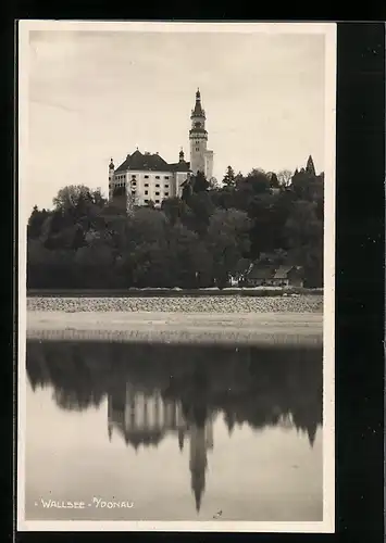 AK Wallsee a. Donau, Blick zum Schloss