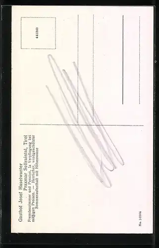 AK St. Sigmund im Sellrain, Praxmar, Gasthof Josef Haselwanter
