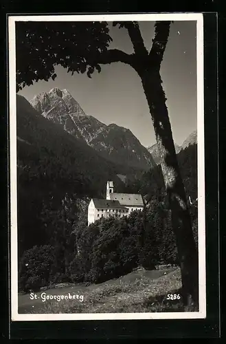 AK St. Georgenberg, Blick auf Kirche