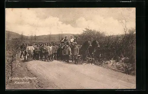 AK Soldaten an der Kohldmpfabwehr-Kanone, Gastronomie